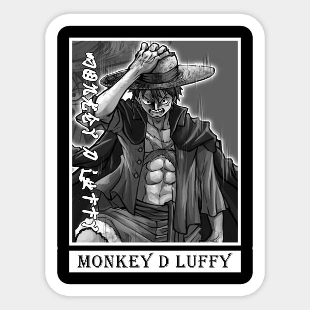 monkey d luffy Sticker by HokiShop